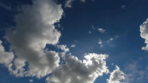 Blue sky white clouds time lapse. Stock Footage 200485727