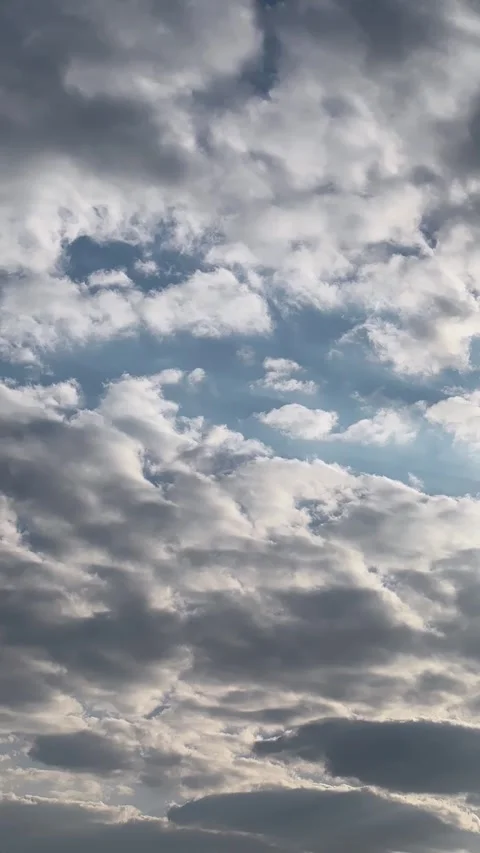 Blue Sky With White Clouds Time Lapse Cloudscape Background Stock Footage 330884034