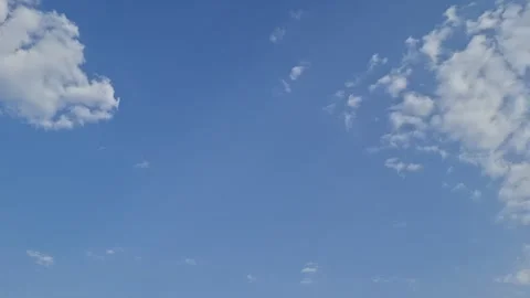 Blue Sky White Clouds Time Lapse Background Motion Footage Video stock 346541641