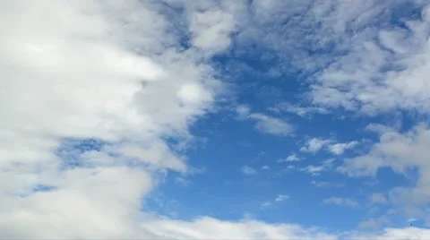 Blue sky white clouds timelapse 스톡 동영상 12514937