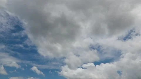 Blue sky white clouds, Timelapse sky 動画素材 204889183