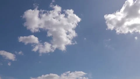 Blue sky white clouds Timelapse Stock Footage 224431485
