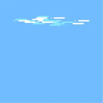 Blue sky with white clouds. Vector stock illustration Illustrazione stock