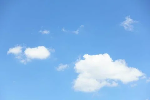 Blue sky with white cloudscape during day time Stock Photos