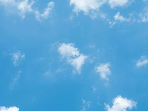 Blue sky with white clouds,selective focus only on some point in imgae Stock Photos