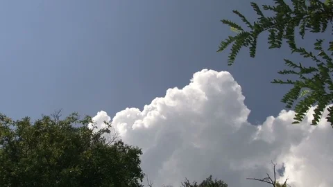 Blue sky with white clouds,summer day, day for relax Vídeos de archivo 94000723