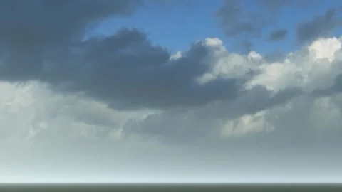 Blue Sky White Cumulus Clouds Daytime 库存影片 339827491