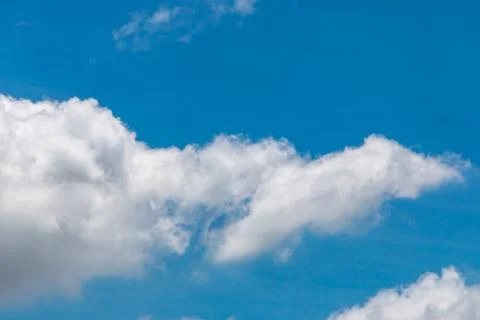 Blue sky with white thin cloud Foto stock