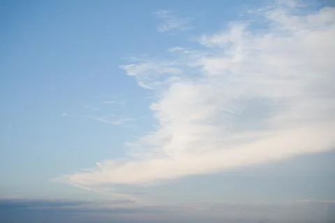 Blue Sky with Wispy Clouds Stock Photos