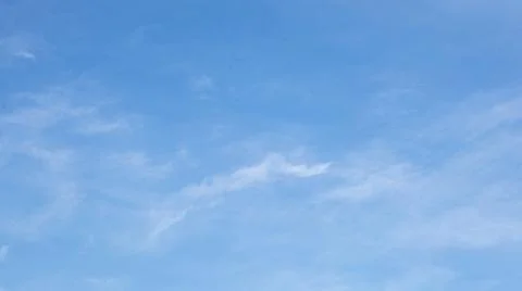 Blue Sky with Wispy Clouds Stock Photos
