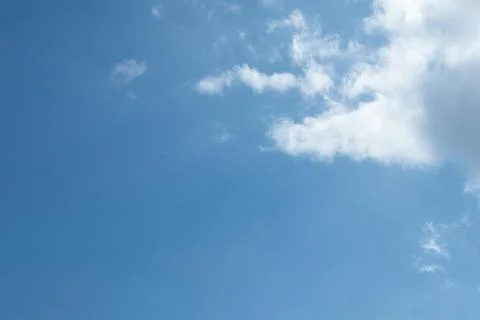 Blue Sky with Wispy Clouds Stock Photos