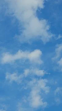 Blue Sky With Wispy Clouds 写真素材