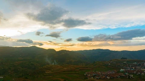 Blue sky/Moving clouds/Poombarai Stock Footage 111904162