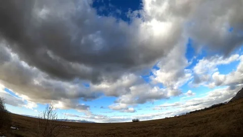 Blue Sky's Timelapse Stock Footage 121732249