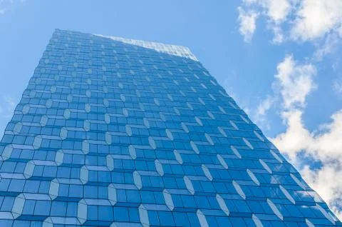 Blue skyscraper - nyc Stock Photos