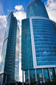 Blue Skyscrapers Stock Photos