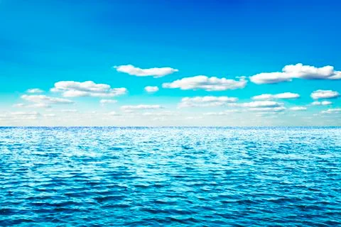 Blue sky,sun and sea 스톡 사진