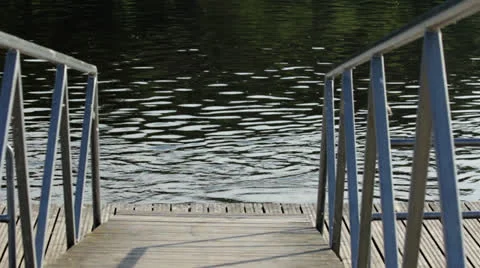 Blue slide to water Stock-Footage 26348037