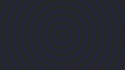 Blue slim circles simple flat geometric on dark grey black background loop... Stock Footage 228718332
