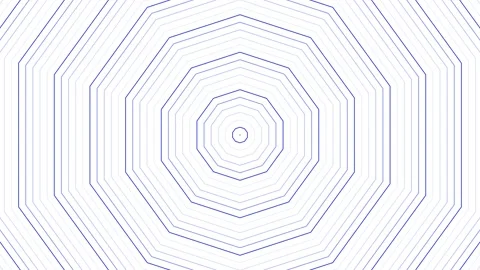 Blue slim decagon star simple flat geometric on white background loop. Star.. Stock Footage 228766804