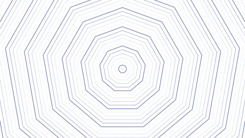 Blue slim nonagon star simple flat geometric on white background loop. Star.. Stock Footage 228889709
