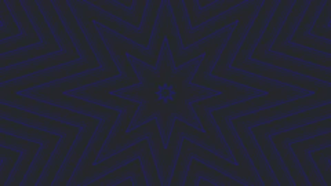 Blue slim octagonal star simple flat geometric on background loop Stock Footage 228667263