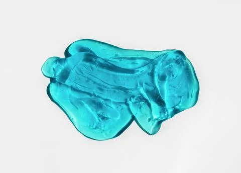 Blue slime on white background. Stock Photos