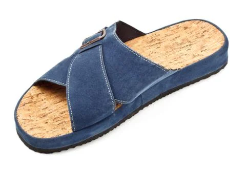 Blue slipper Stock Photos
