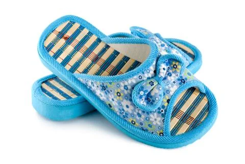 Blue slipper Stock Photos