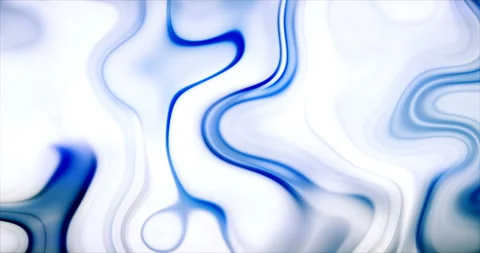 Blue Slowly Flowing Fluids Waves Liquid Abstract Background Stock-Footage 127595167