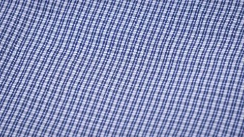 Blue Small Check Fabric Texture Background Stock Photos