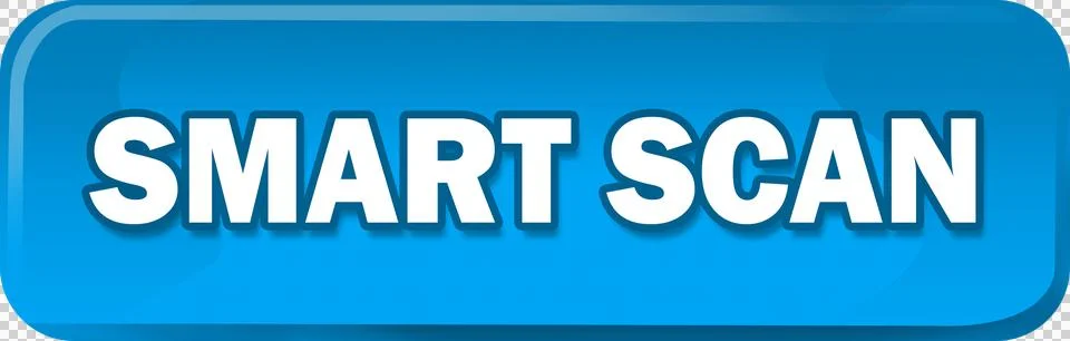 Blue smart scan button イラスト素材
