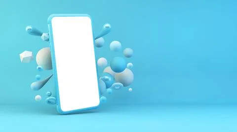 Blue smartphone Stock Illustration