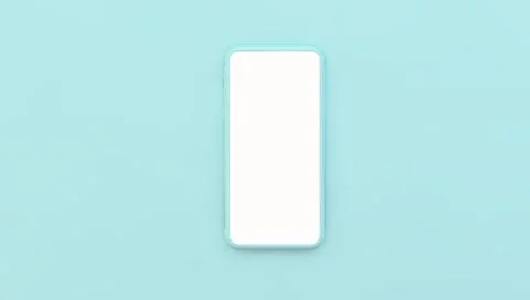 Blue smartphone mockup Stock Illustration