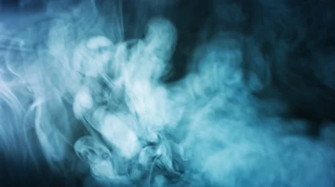Blue smoke background Stock Footage