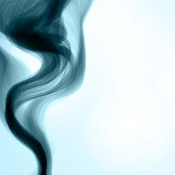 Blue smoke background Stock Illustration