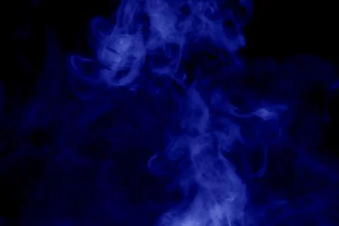 Blue smoke background Stock Photos