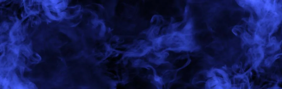 Blue smoke background Stock Photos