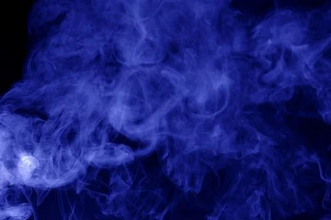 Blue smoke background Stock Photos