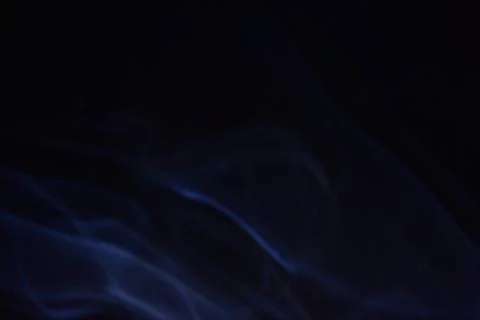 Blue smoke on black background, abstract pattern of smoke Stock Illustration