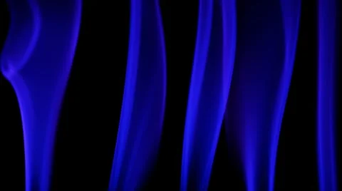 Blue smoke on black background Video stock 47748362