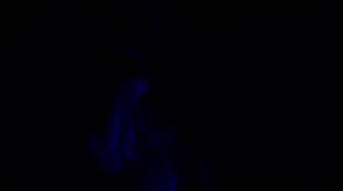 Blue smoke on a black background Stock Footage 60799580