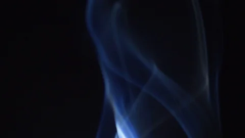 Blue smoke on black background Stock Footage 104924217