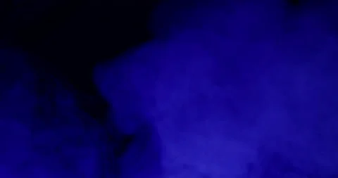 Blue smoke on a black background Stock Footage 237884493