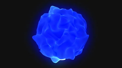 Blue smoke on black background Stock Footage 242994125