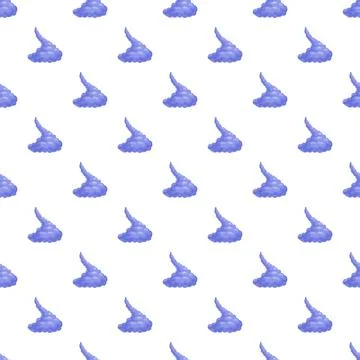 Blue smoke clouds creating abstract seamless pattern Illustrazione stock