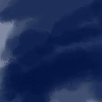 Blue smoke on dark background. Dynamic abstract fog. 3D rendering. Stock Illustration