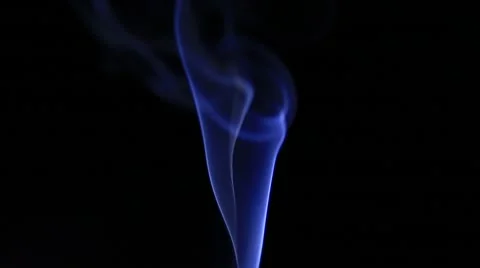 Blue smoke at dark Stock Footage 68505909