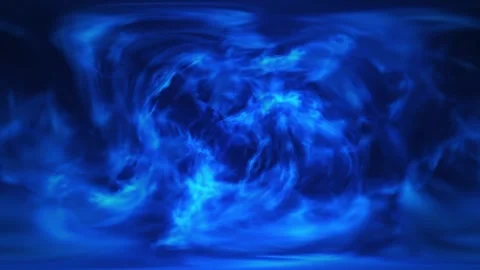 Blue smoke energy cloud loop for mystic atmosphere, cinematic digital art a.. Stock Footage 339056870
