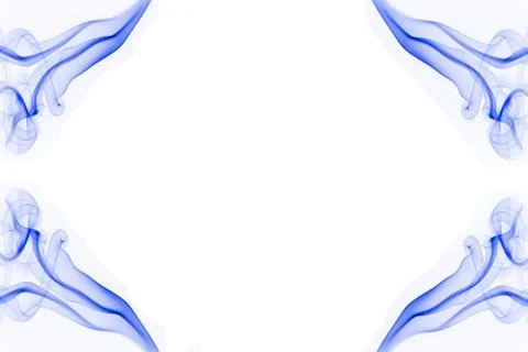 Blue Smoke Frame Stock Photos